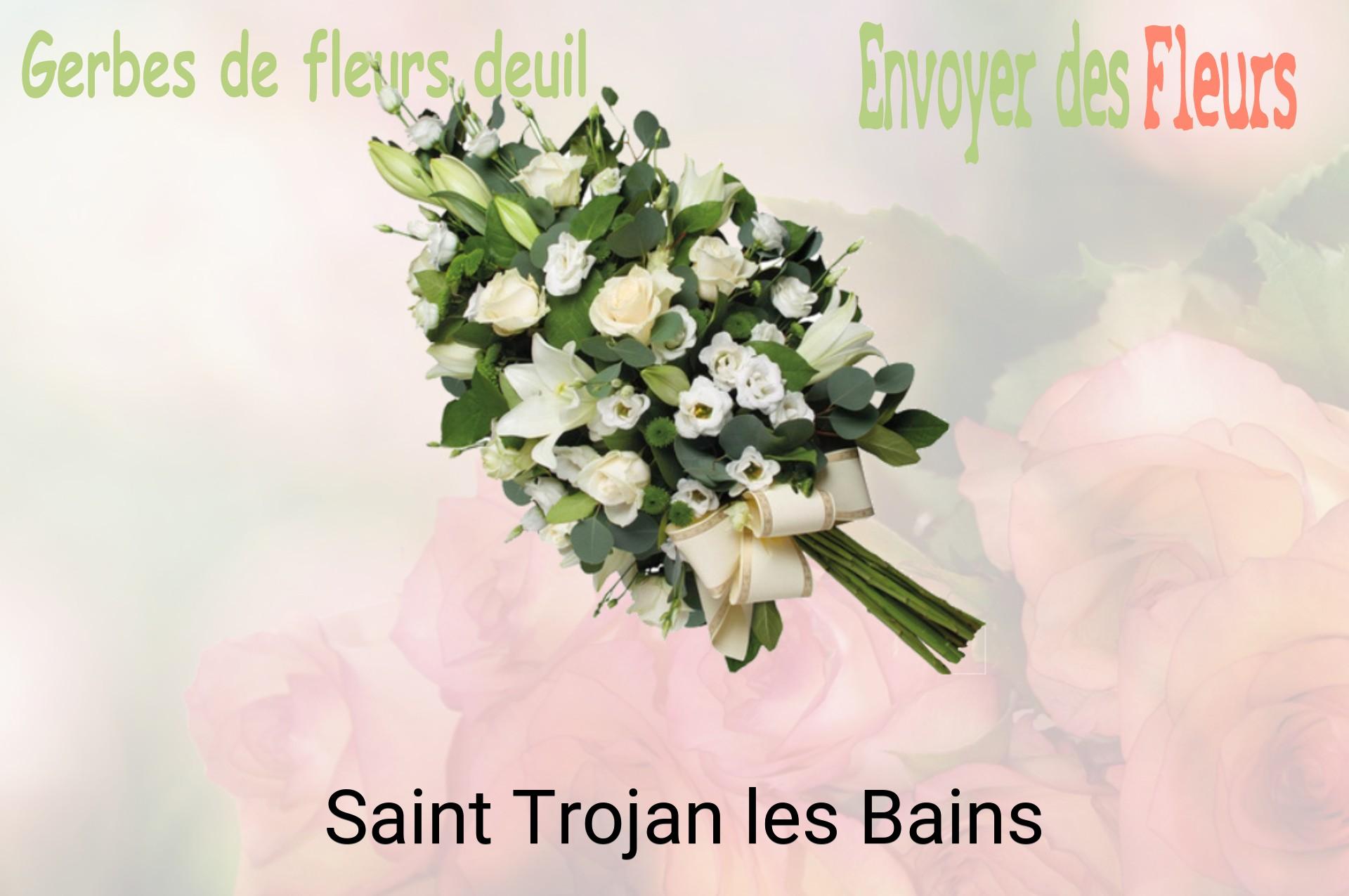 Gerbe de fleurs de deuil livrée à Saint-Trojan-les-Bains